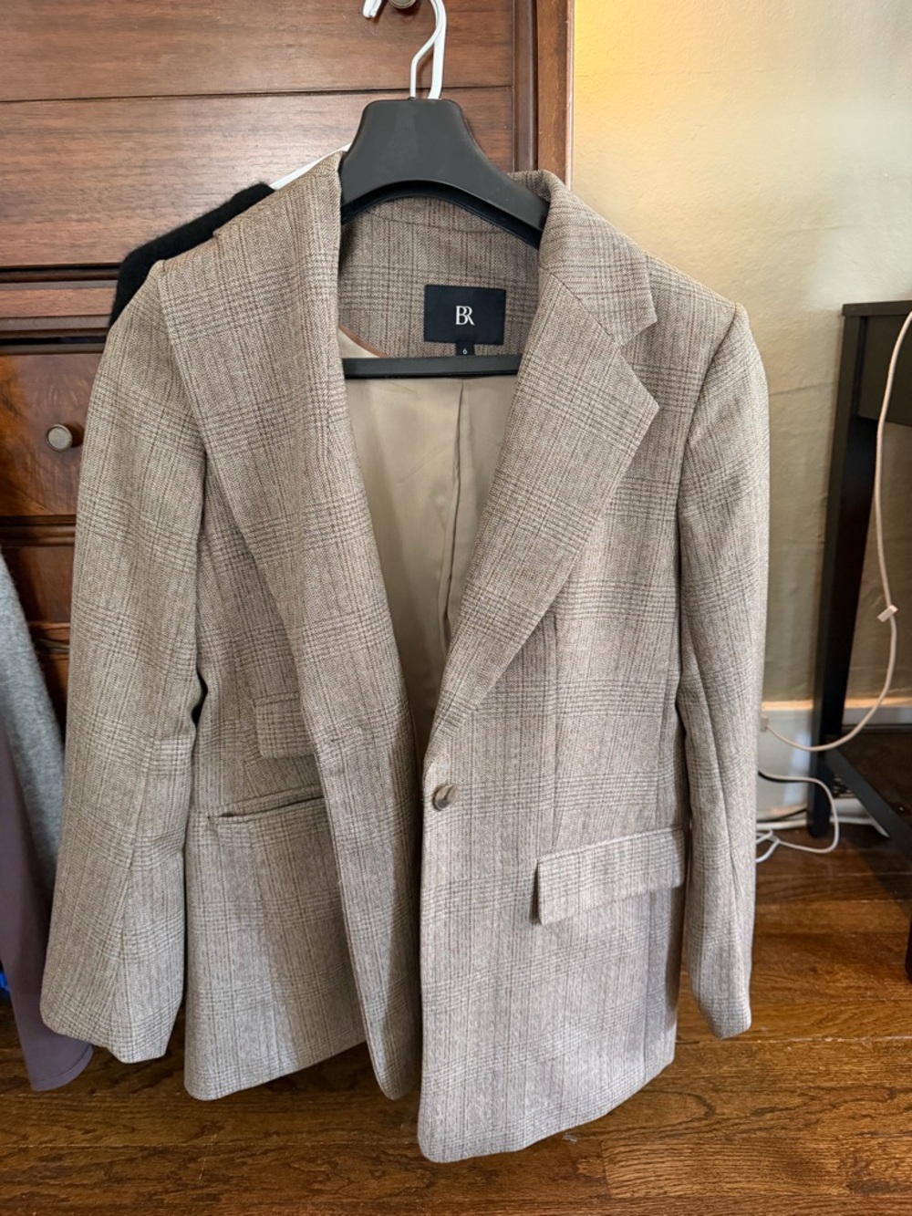 Banana Republic Wool Blend Women’s Houndstooth Blazer